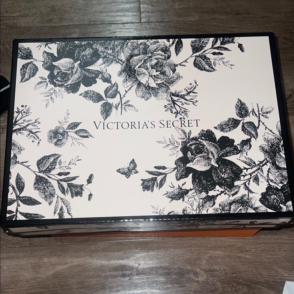 Victoria's Secret Black and White Floral Box